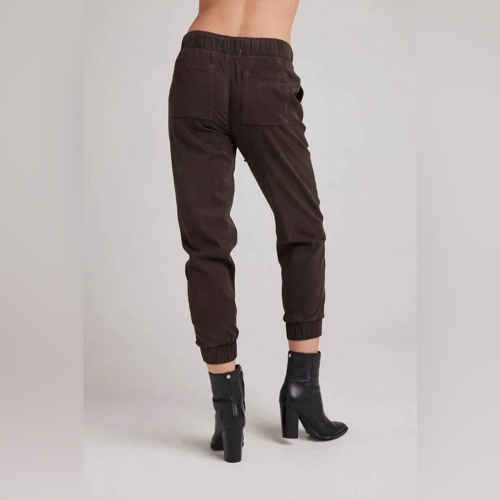 Bella Dahl Dark Quartz Brown Drawstring Pocket Jogger Ankle Pants S Small - Picture 3 of 10